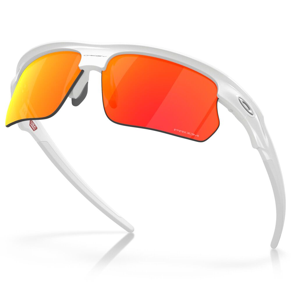 Oakley Sunglasses Bisphaera Sunglasses with Prizm Ruby Lenses in Polished White, , large