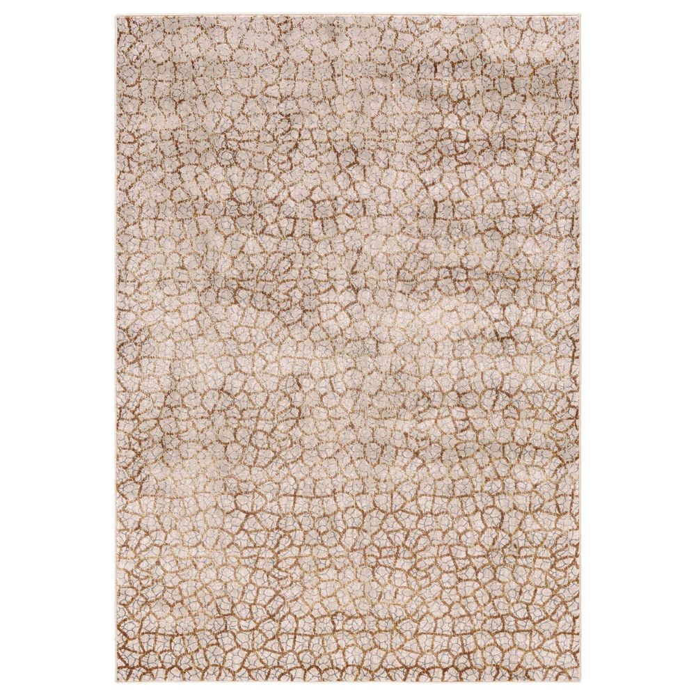 Feizy Rugs Cannes 3694F 1'8" x 2'10" Light Gray and Brown Area Rug, , large