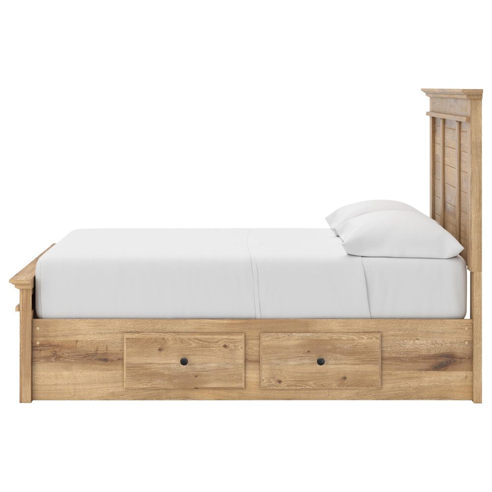 Ashley Makidern 2-Piece Full Storage Bedroom Set with Four Drawers in Natural Brown, , large