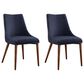 Office Star Products Palmer Side Chair with Navy Cushion (Set of 2), , large