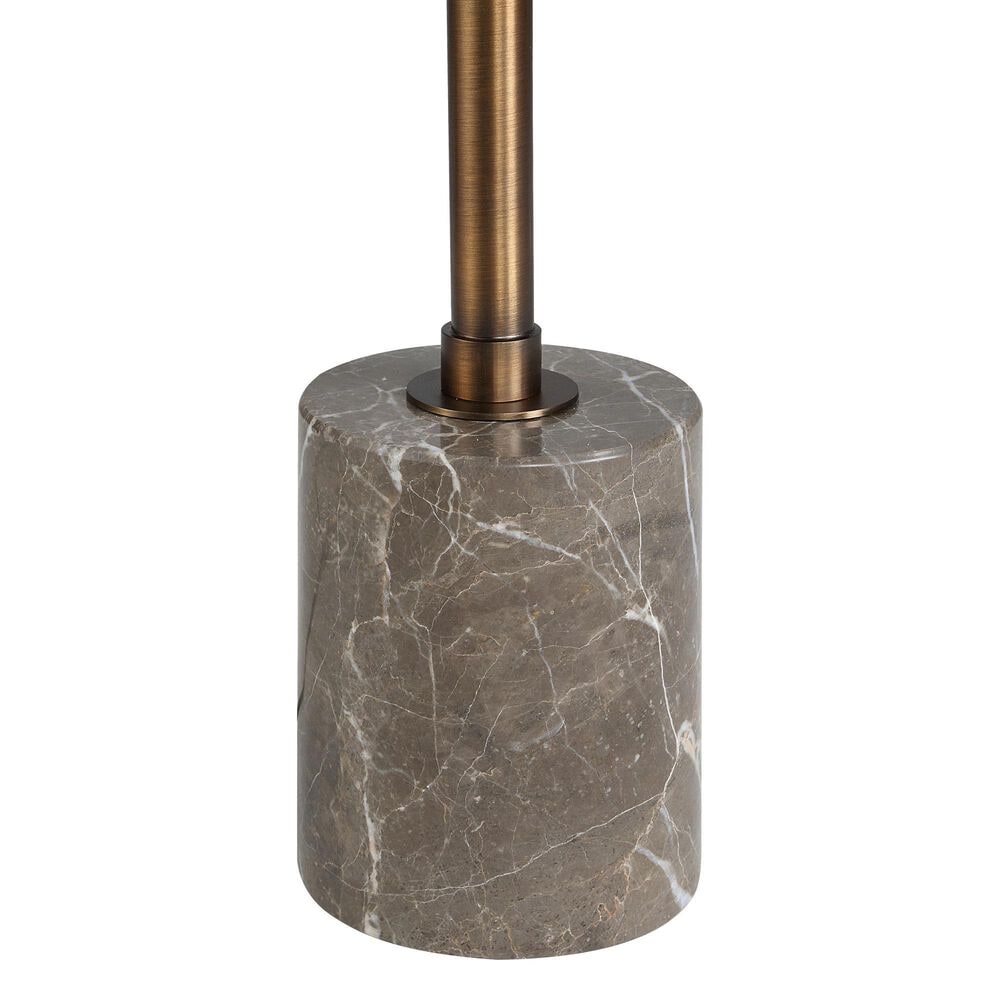 Renwil Gusle Floor Lamp in Brown and Vintage Brass, , large