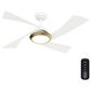 Hunter Vespucci 52" Outdoor Ceiling Fan in Fresh White, , large