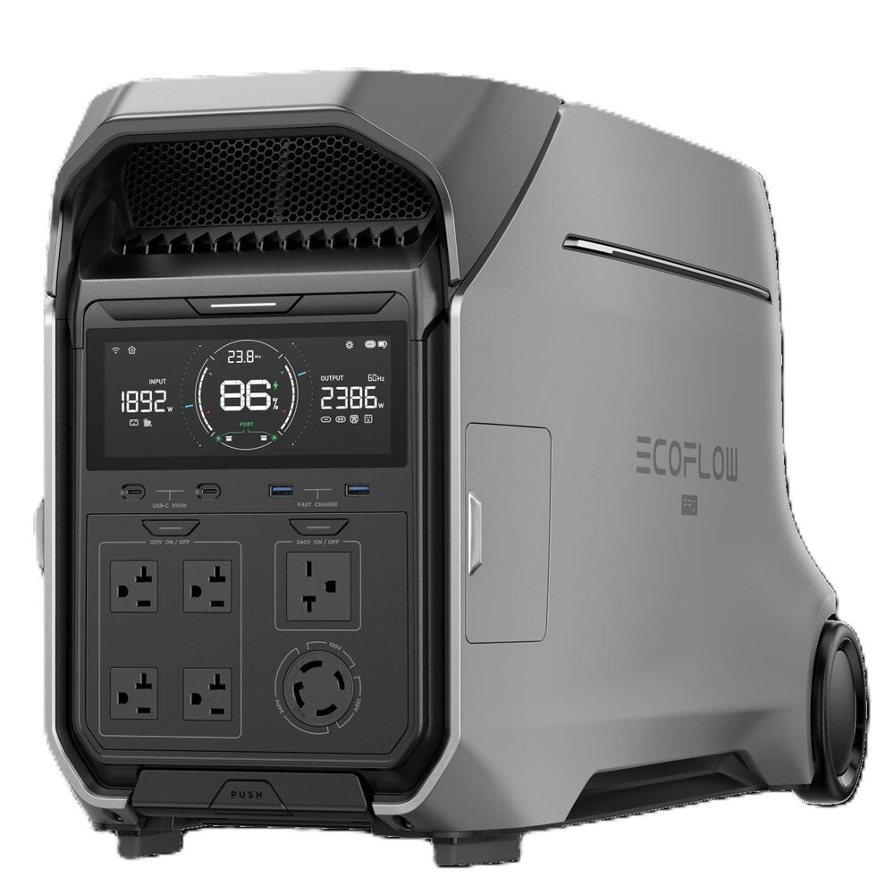 EcoFlow Delta Pro 3 Portable Power Station in Silver, , large