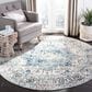Safavieh Madison MAD603K 5" Round Turquoise and Ivory Area Rug, , large