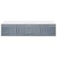 Lexora Home Geneva 84" Double Bathroom Vanity in Dark Grey with 2 cm White Cultured Marble Top and Rectangular Sinks, , large