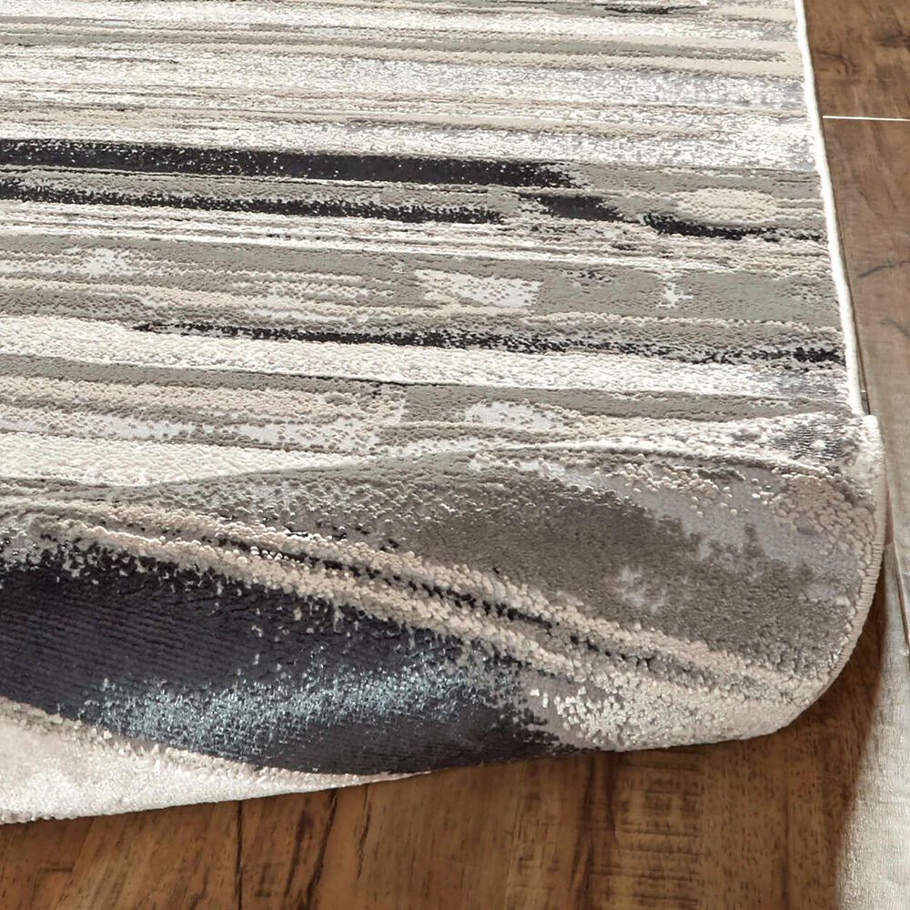 Feizy Micah 1&#39;8&quot; x 2&#39;10&quot; Silver Area Rug, , large