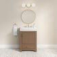 37B Alanya 24" Single Bathroom Vanity in Walnut Drift with White Composite Stone Top, , large