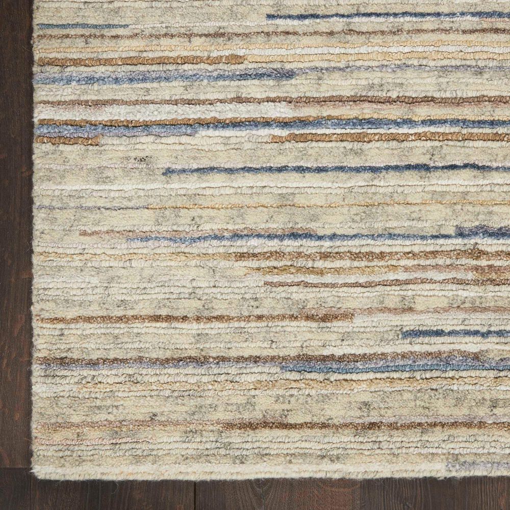 Nourison Plateau Ivory 5'6" x 7'5" Area Rug, , large