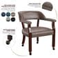 Steve Silver Tournament Arm Chair in Medium Cherry, , large