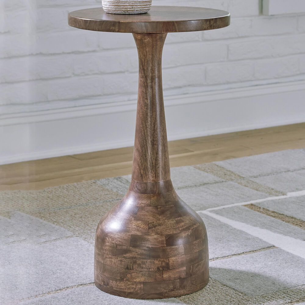 Ashley Joville Accent Table in Medium Brown, , large