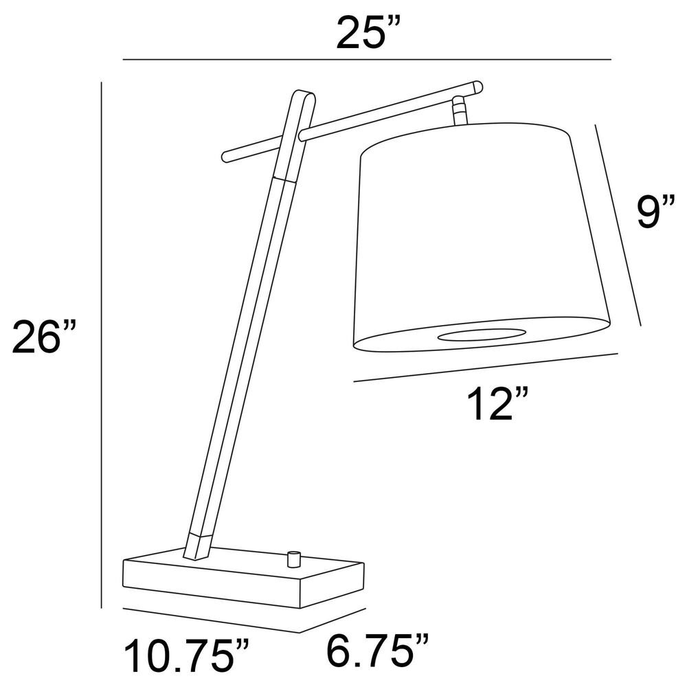 Lite Source Gaines Table Lamp in Black, , large