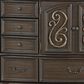 Mayberry Hill Brunswick 7-Drawer Dresser and Mirror in Mahogany, , large