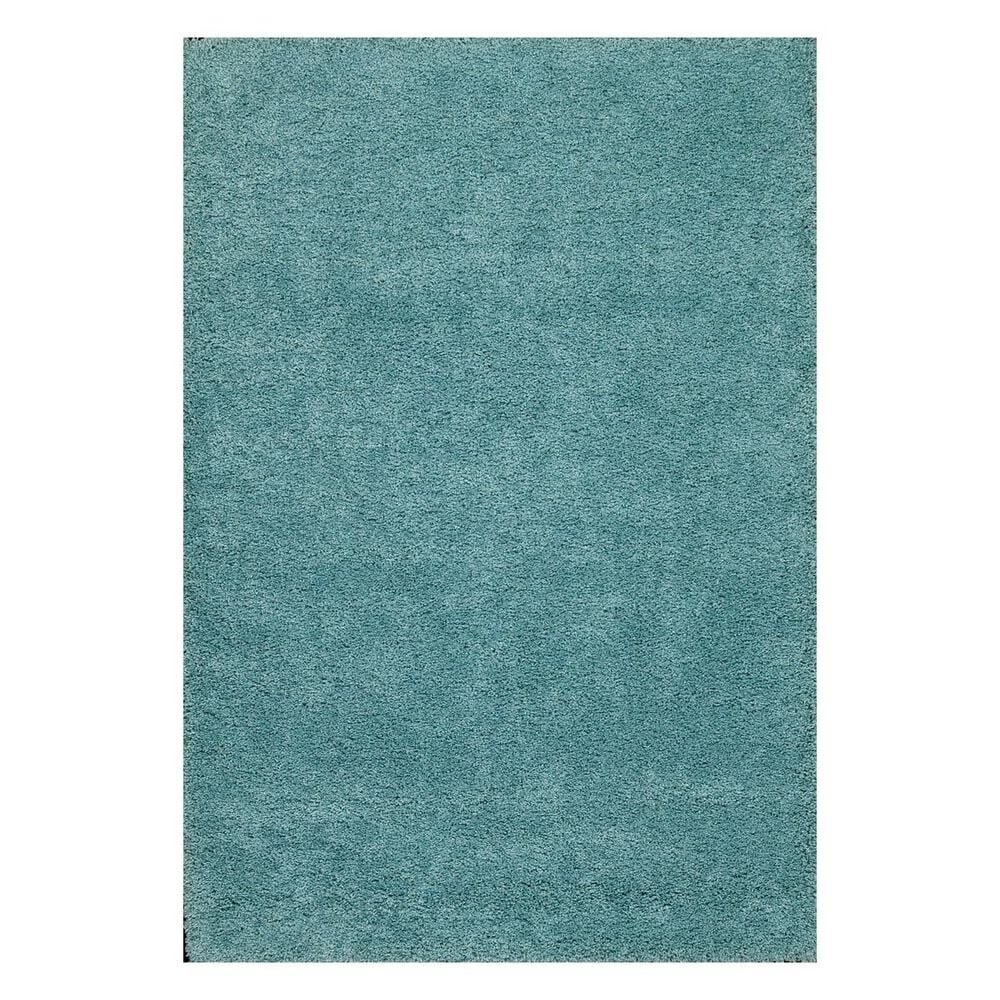 Nourison Amore AMOR1 3'11" x 5'11" Aqua Area Rug, , large