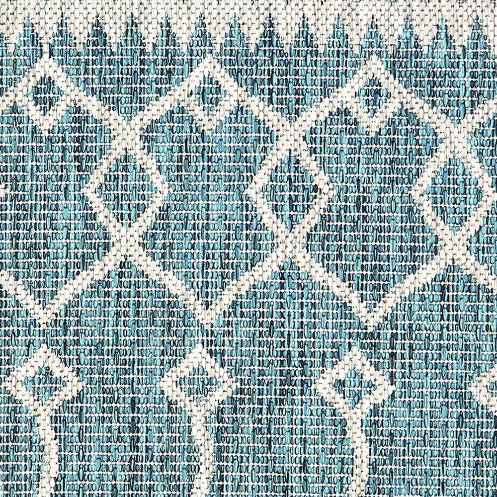 L&amp;R Resources Sun Shower 5&#39; x 8&#39; Blue and Gray Indoor/Outdoor Area Rug, , large