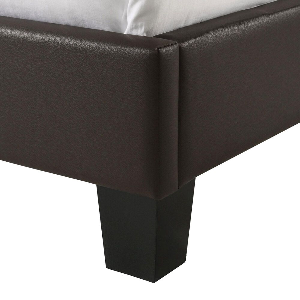 Mayberry Hill Julesburg Corner Full Platform Bed in Rich Brown, , large