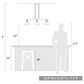 Golden Lighting Carver Linear Pendant in Matte Black, , large