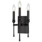 Golden Lighting Landon 3-Light Wall Sconce in Matte Black, , large