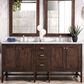 James Martin Vanities Addison 72" Double Bathroom Vanity in Brown with 3cm Arctic Fall Quartz Top, , large