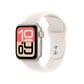 Apple Watch SE 3 (GPS) 40mm Starlight Aluminum Case with Starlight Sport Band - M/L - Starlight - (2025)(Pre-Order), , large