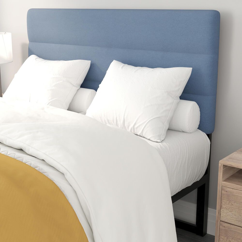 Flash Furniture Paxton Full Upholstered Headboard in Blue, , large