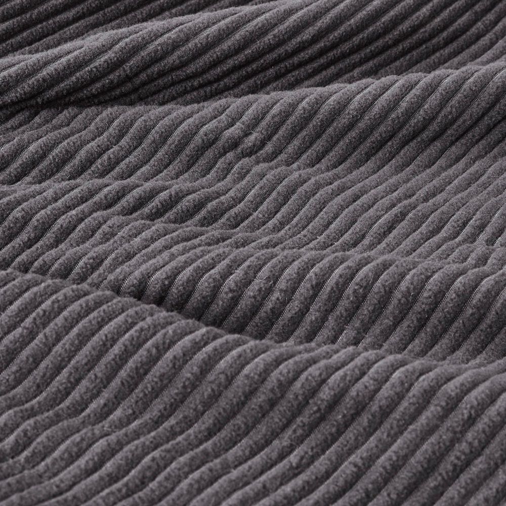 Hampton Park Electric Micro Fleece Heated Full Blanket in Grey, , large