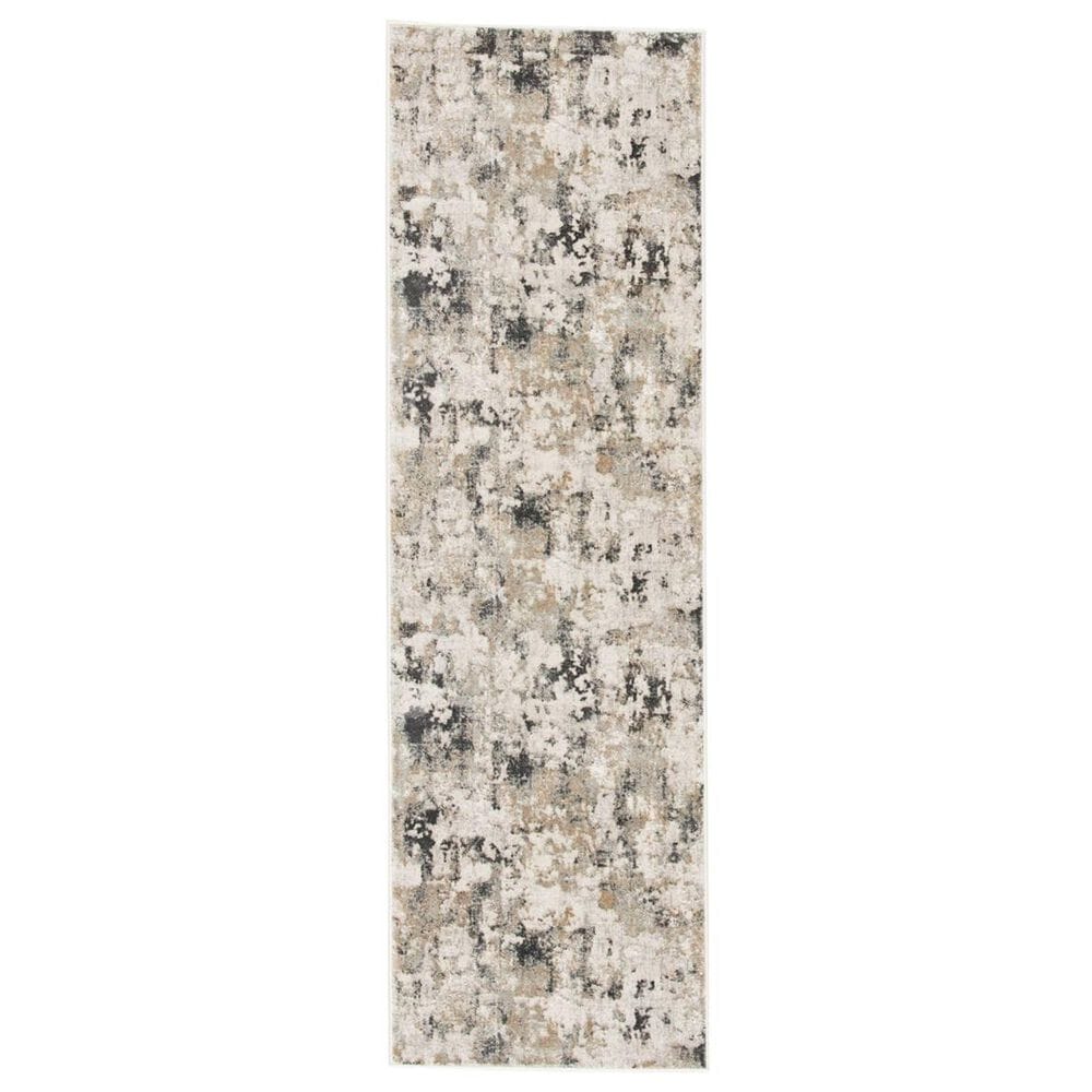 Jaipur Cirque Lynne White Sand and Mourning Dove 2"6" x 8" Runner, , large