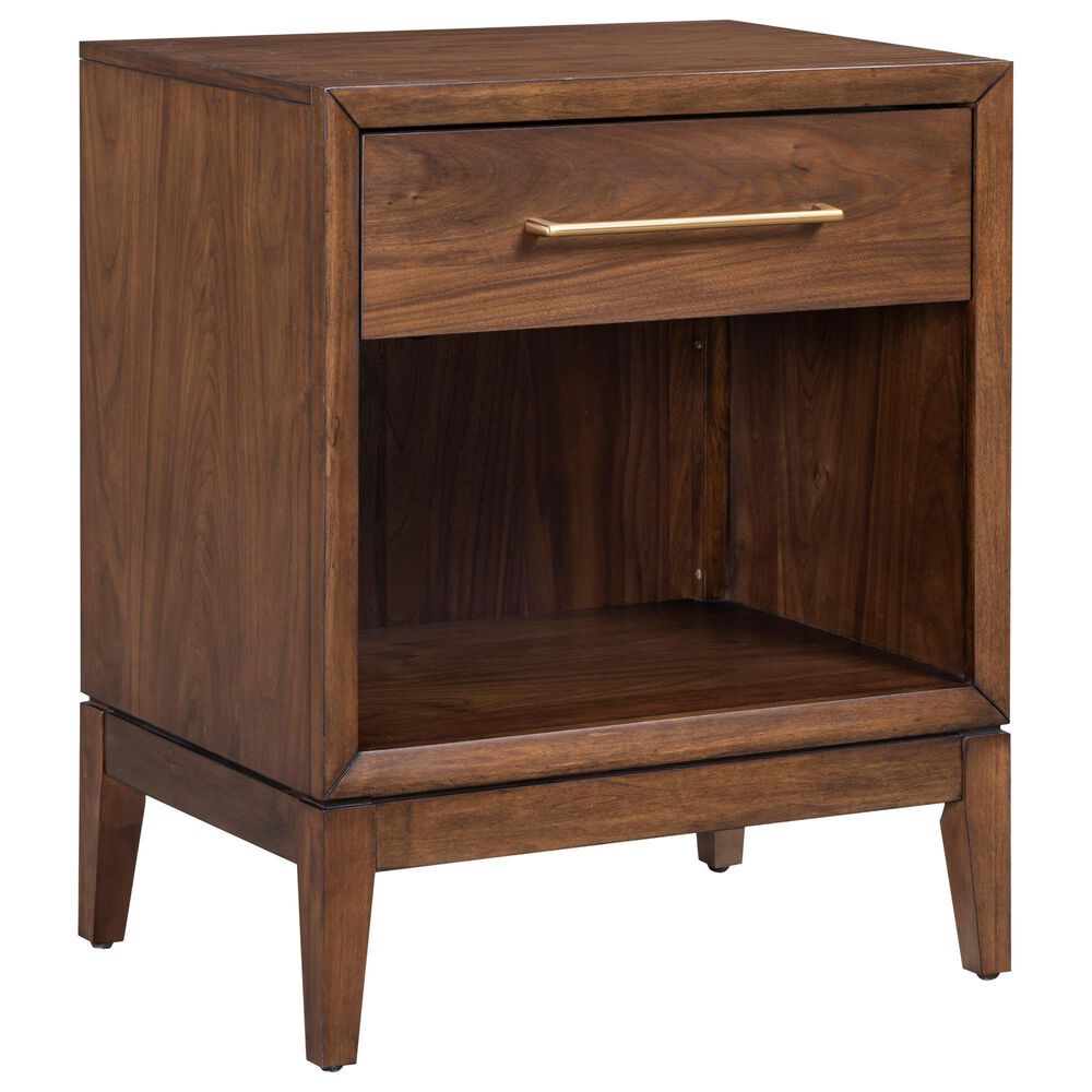 Riva Ridge Jasper 1 Drawer Nightstand in Modern Walnut, , large