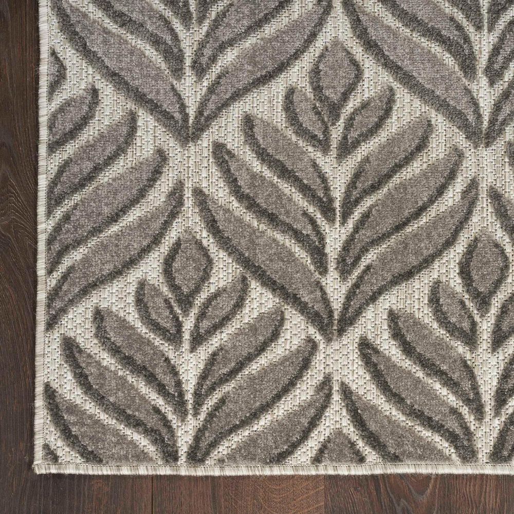Nourison Aloha 9&#39; x 12&#39; Charcoal Indoor/Outdoor Area Rug, , large