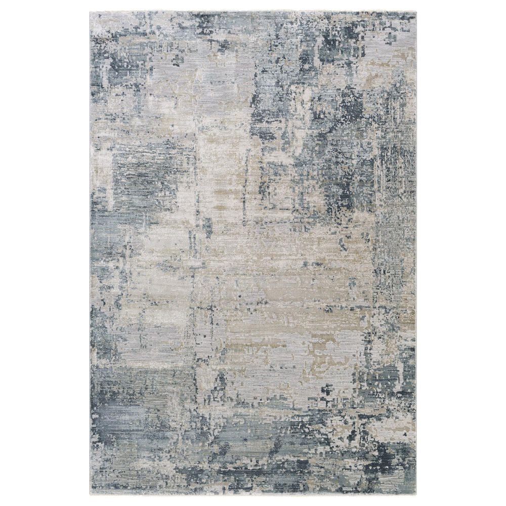 Surya Brunswick 6"7" x 9"6" Sage, Gray, White and Blue Area Rug, , large