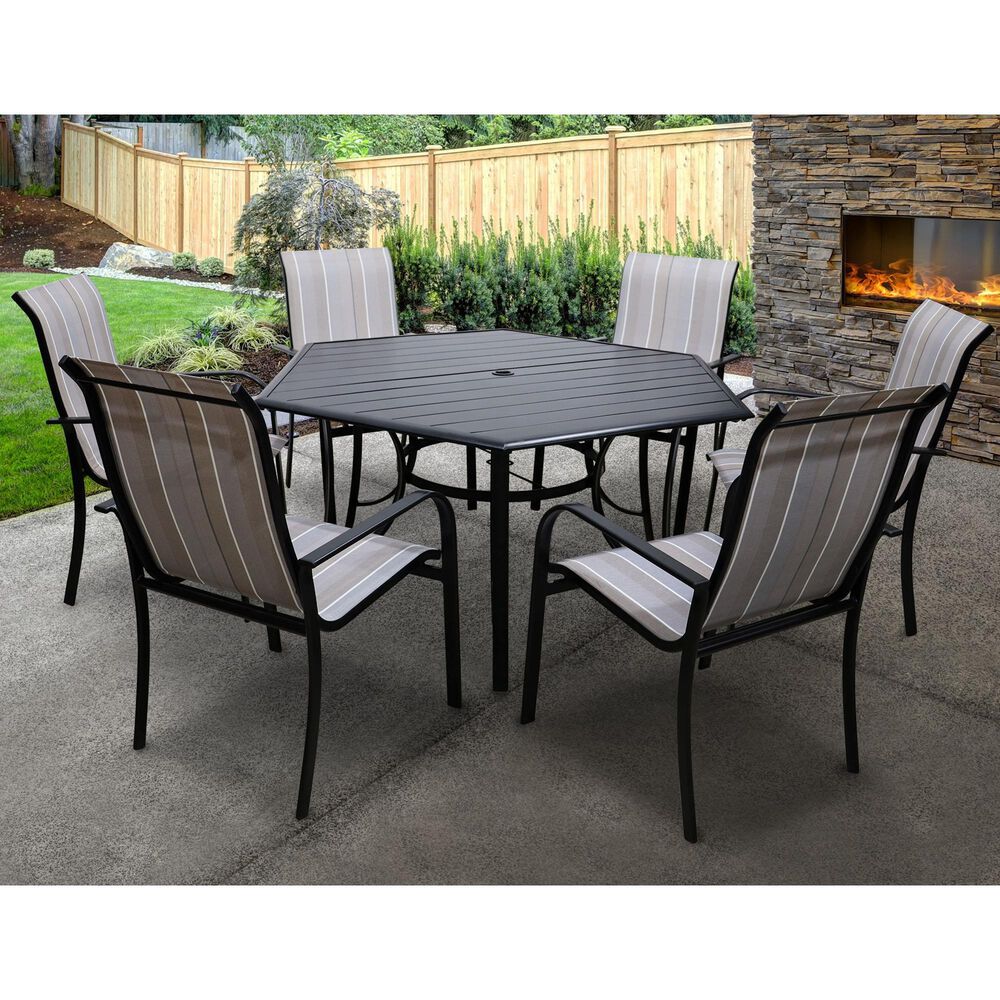 Four Seasons Global Sand Dunes 7-Piece Dining Set , , large