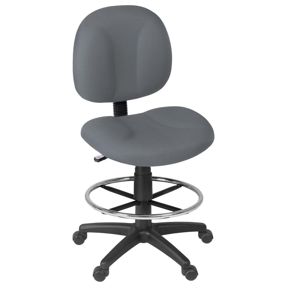 Regency Global Sourcing Comfort Series Swivel Computer Task Chair with Drafting Kit in Grey, , large