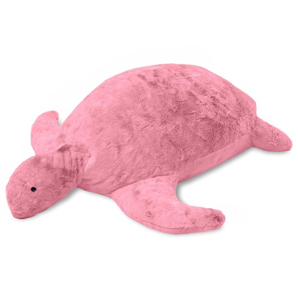 Jaxx Shelly The Turtle Sea Buddy Large Kids Stuffed Animal Bean Bag in Wild Rose, , large