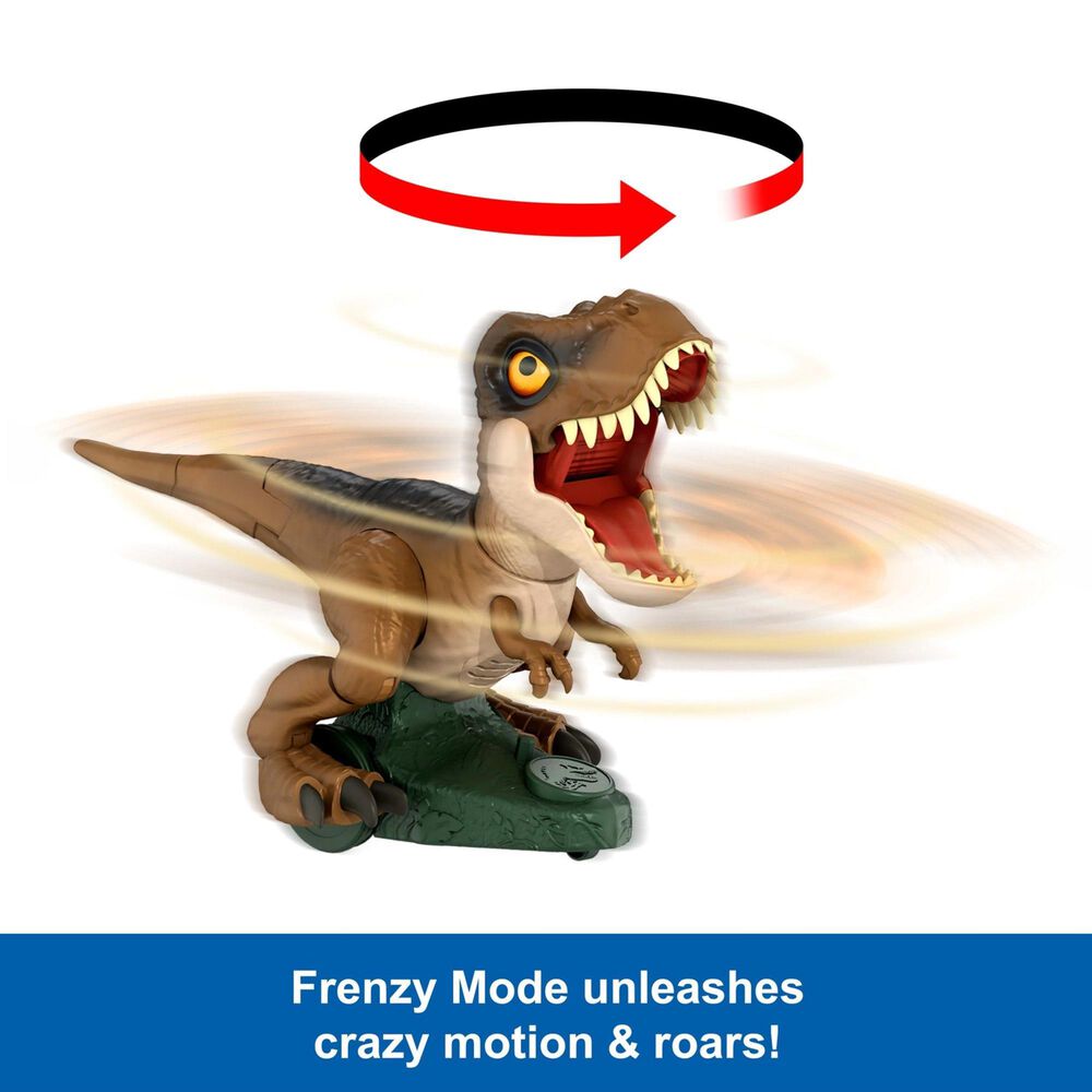 Barbie Roarin Frenzy T.Rex Dinosaur Figure with Remote Control, , large