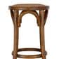 Linon Home Decor Rae Rattan Counter Stool in Rich Walnut, , large