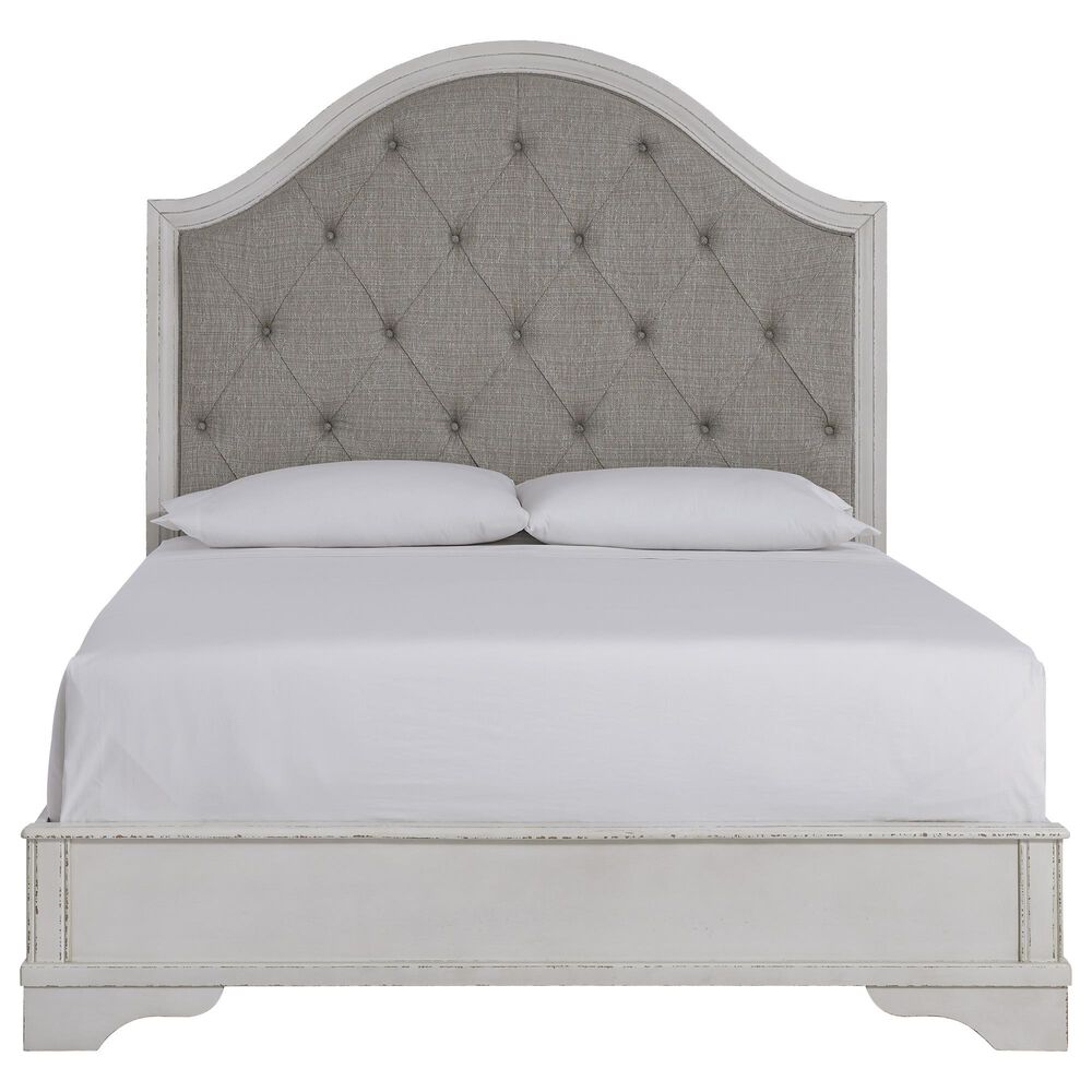 Ashley Blendon Queen Upholstered Panel Bed in Rustic Brown, , large