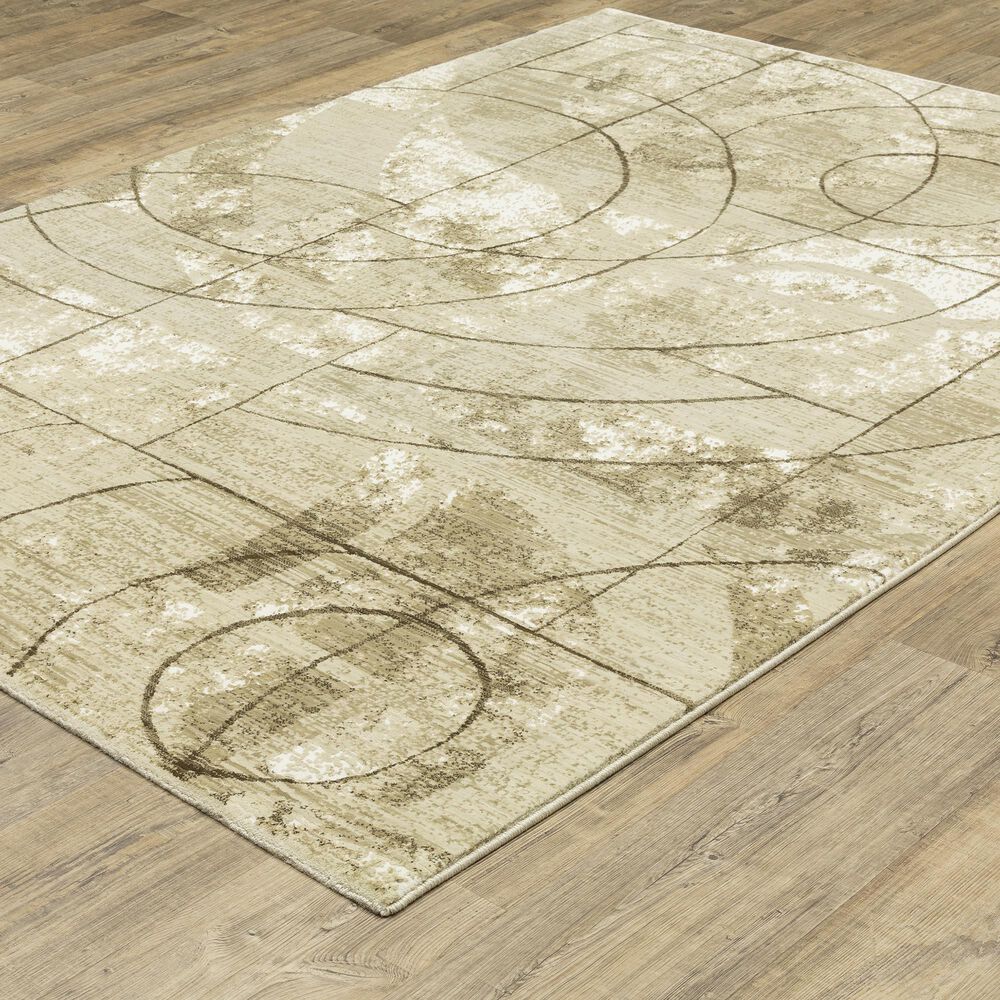 Oriental Weavers Reed 3&#39;3&quot; x 5&#39; Beige and Brown Area Rug, , large