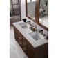 James Martin Vanities Metropolitan 60" Double Bathroom Vanity in American Walnut with 3 cm Eternal Jasmine Pearl Quartz Top and Rectangular Sinks, , large