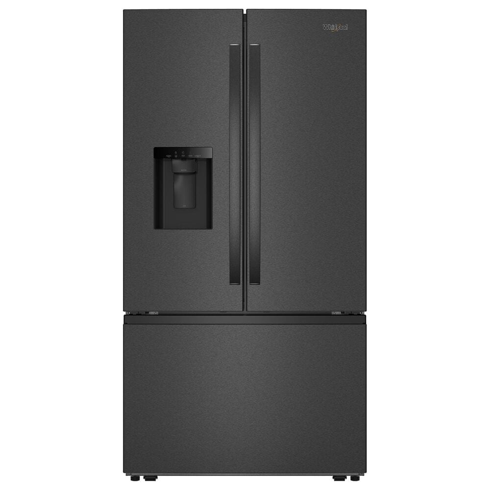 Whirlpool 29.58 Cu. Ft. Freestanding French Door Bottom Mount Refrigerator in Black Stainless Steel, , large