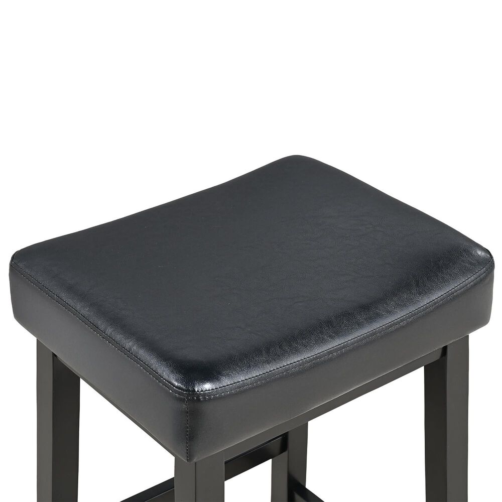 Furniture of America Albergo 3-Piece Bar Set in Black and White, , large