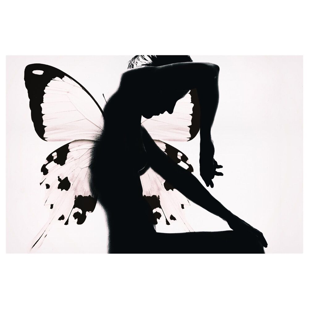 Timberlake Therese Blom "Butterfly Woman" 22" x 32" Canvas Art in White/Black/Grey, , large