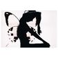 Timberlake Therese Blom "Butterfly Woman" 22" x 32" Canvas Art in White/Black/Grey, , large