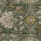 Dalyn Rug Company Silk Road Basil, Green, Beige, Copper, Gold and Gray 8" Round Area Rug, , large