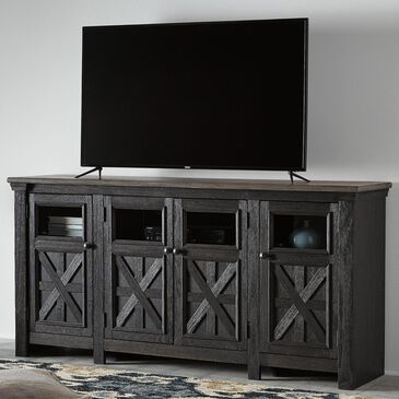 Signature Design by Ashley Tyler Creek Extra Large 74.25" TV Stand in Black and Gray, , large