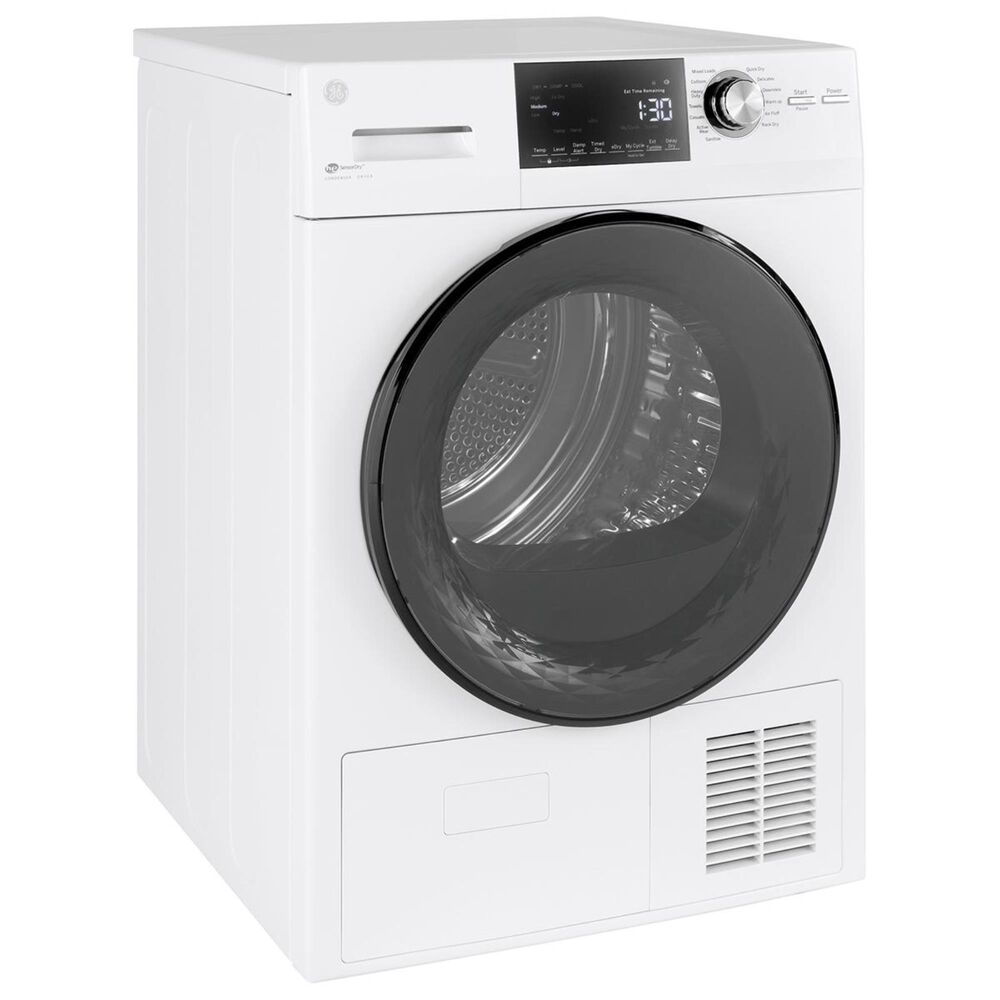 GE Appliances 24&quot; Ventless Condenser Electric Dryer in White, , large
