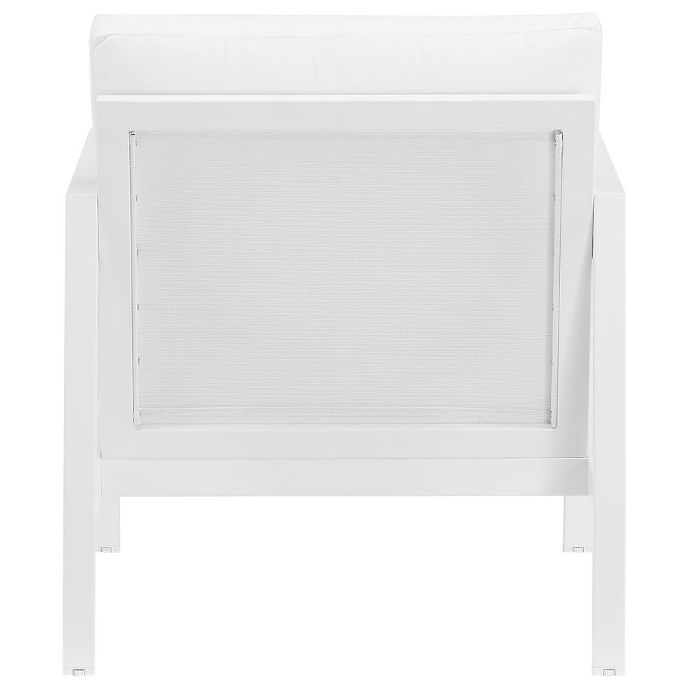 Linon Home Decor Holland Patio Armchair in White, , large