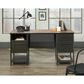 Sauder Boulevard Cafe Executive Desk in Vintage Oak and Black, , large
