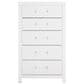 Ashley Maeling King Panel Bed with Dresser, Chest, and Two Nightstands in Matte White, , large