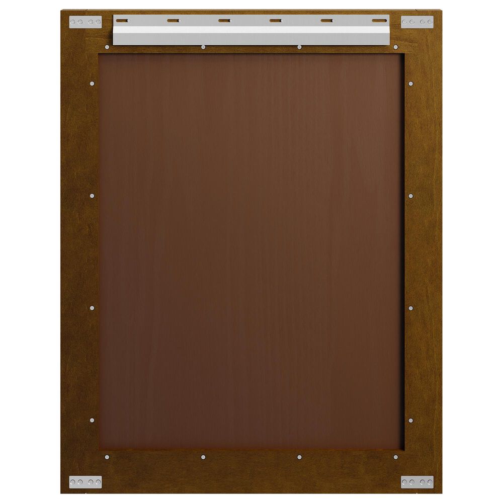 James Martin Bellshire 30" Rectangular Mirror in Honey Oak, , large