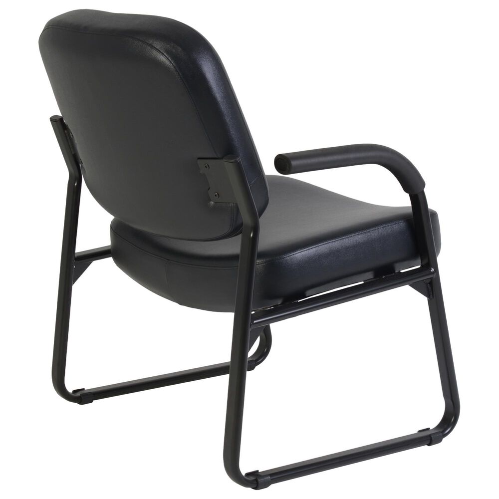 Regency Global Sourcing Victor Big &amp; Tall Guest and Reception Chair in Black, , large