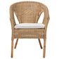 Baxton Studio Abbey Arm Chair in Natural Brown, , large